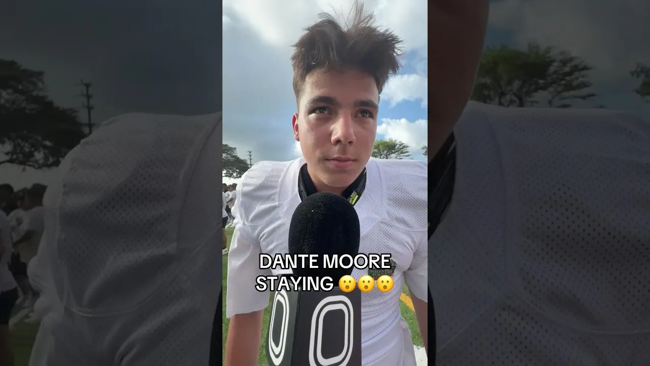 POLY BOWL REACTS TO DANTE MOORE STAYING AT OREGON 👀