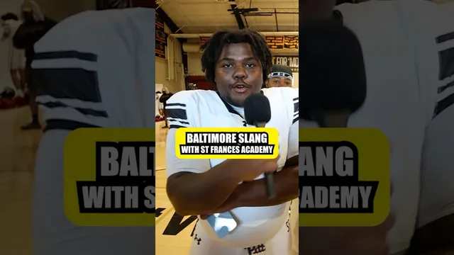 Baltimore slang lessons from St. Frances Academy 🗣️