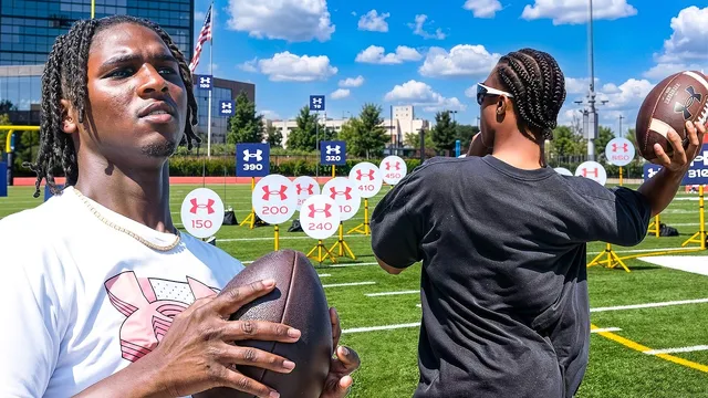 Cam Ward vs Top QB Prospects in IMPOSSIBLE 100 Target Challenge