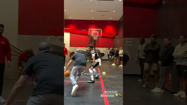 You can’t let coach get a bucket on you bro 😭