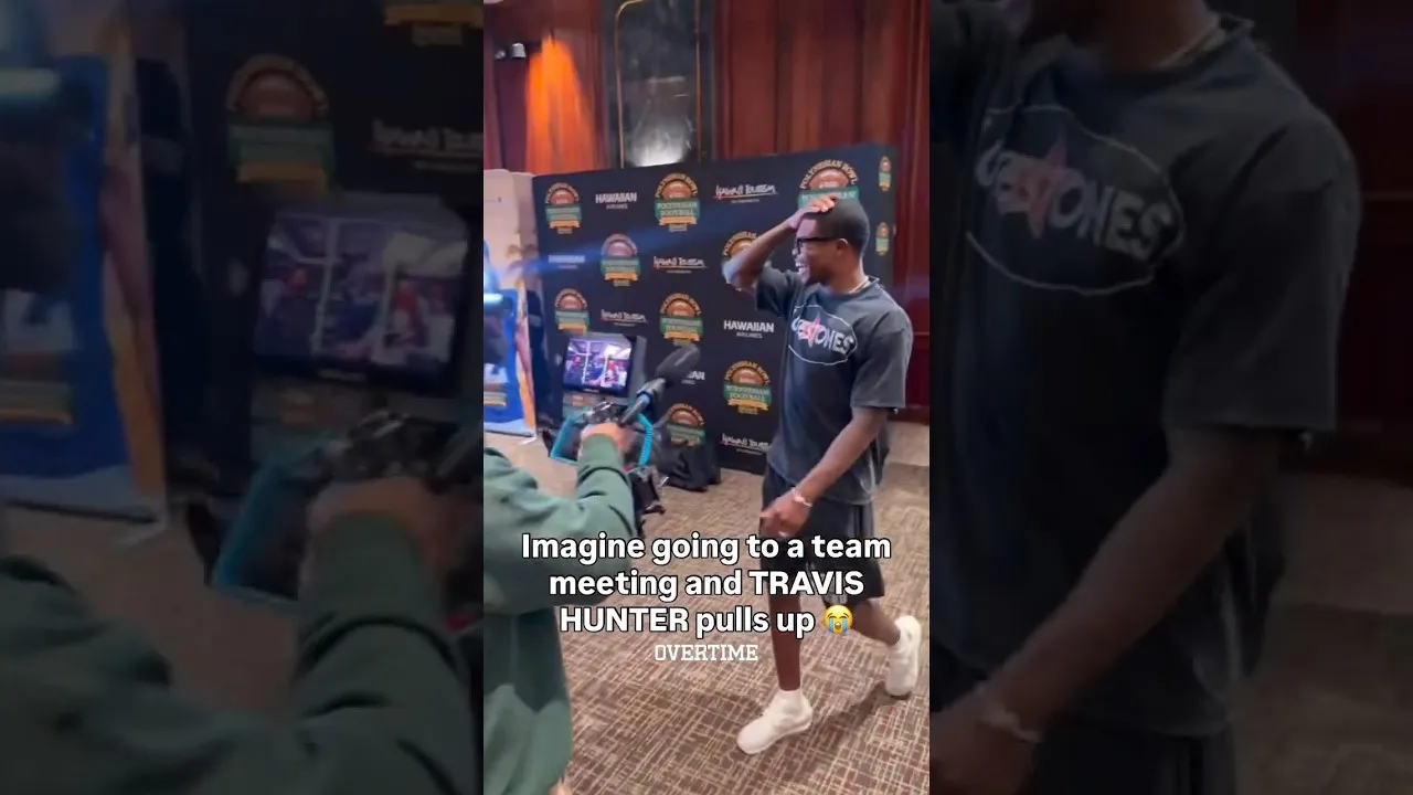 Travis Hunter really pulled up to HAWAII & surprised the Poly Bowl players that’s love ❤️