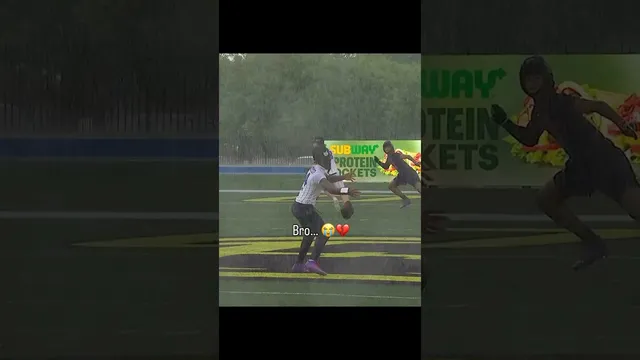 Couldn’t even get the ball out it was raining so hard 😭