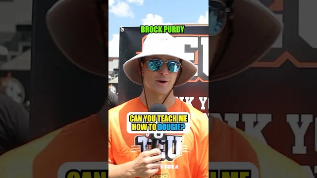 Brock Purdy with the dougie lesson 🤣🤞