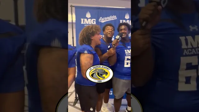 IMG Academy boys are READY for St. Frances Academy 😈