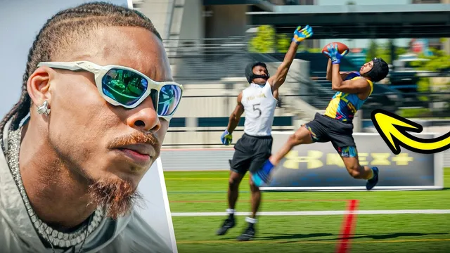 We Went To Justin Jefferson's 1v1 Football Camp & It Got NUTS!