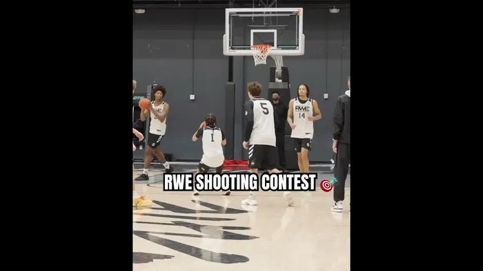 That half court shot was insane 🤣 full RWE gameday vid on my page!