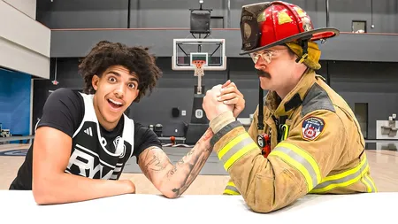 Firefighters vs D1 Hoopers (Who's Stronger?)