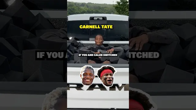 Need to see Carnell Tate play defense too 👀 @RamTrucks