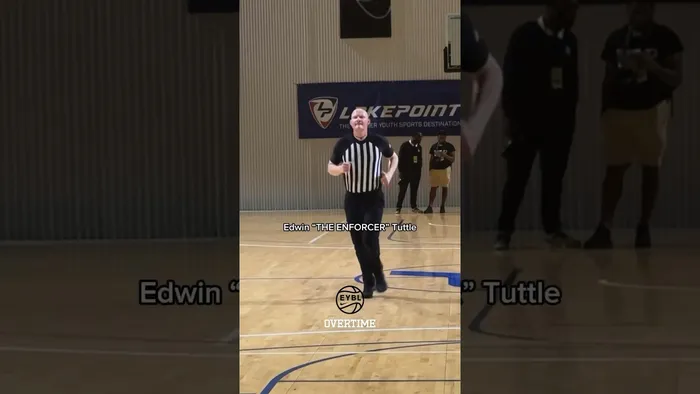 You haven’t lived until you’ve seen Edwin Tuttle blow the whistle 🙏 #shorts #basketball #ote