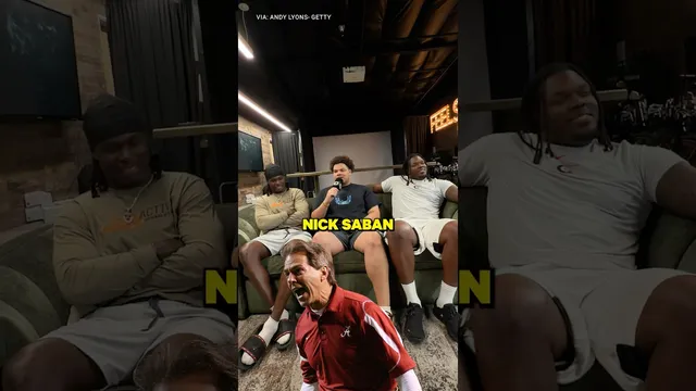 Nick Saban gotta be so intense at practice 🤣😬